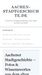Mobile Screenshot of aachen-stadtgeschichte.de